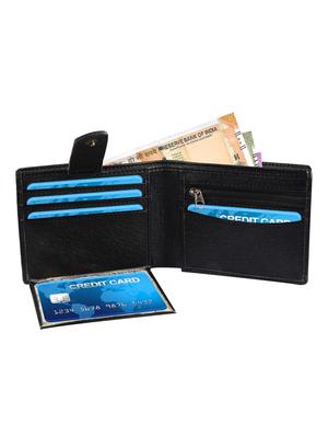 black leatherette wallet - 16058238 - Standard Image - 3