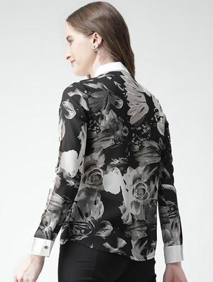 color block floral shirt - 16058367 - Standard Image - 3