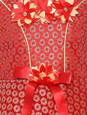 red nylon frock - 16058795 - Standard Image - 3