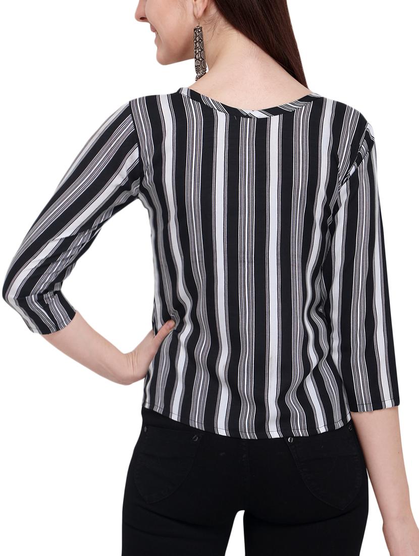 boat neck striped top - 16059153 - Zoom Image - 3