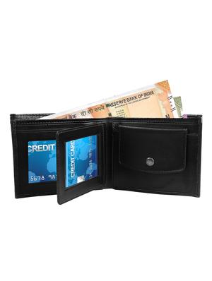 black leatherette wallet - 16059417 - Standard Image - 3