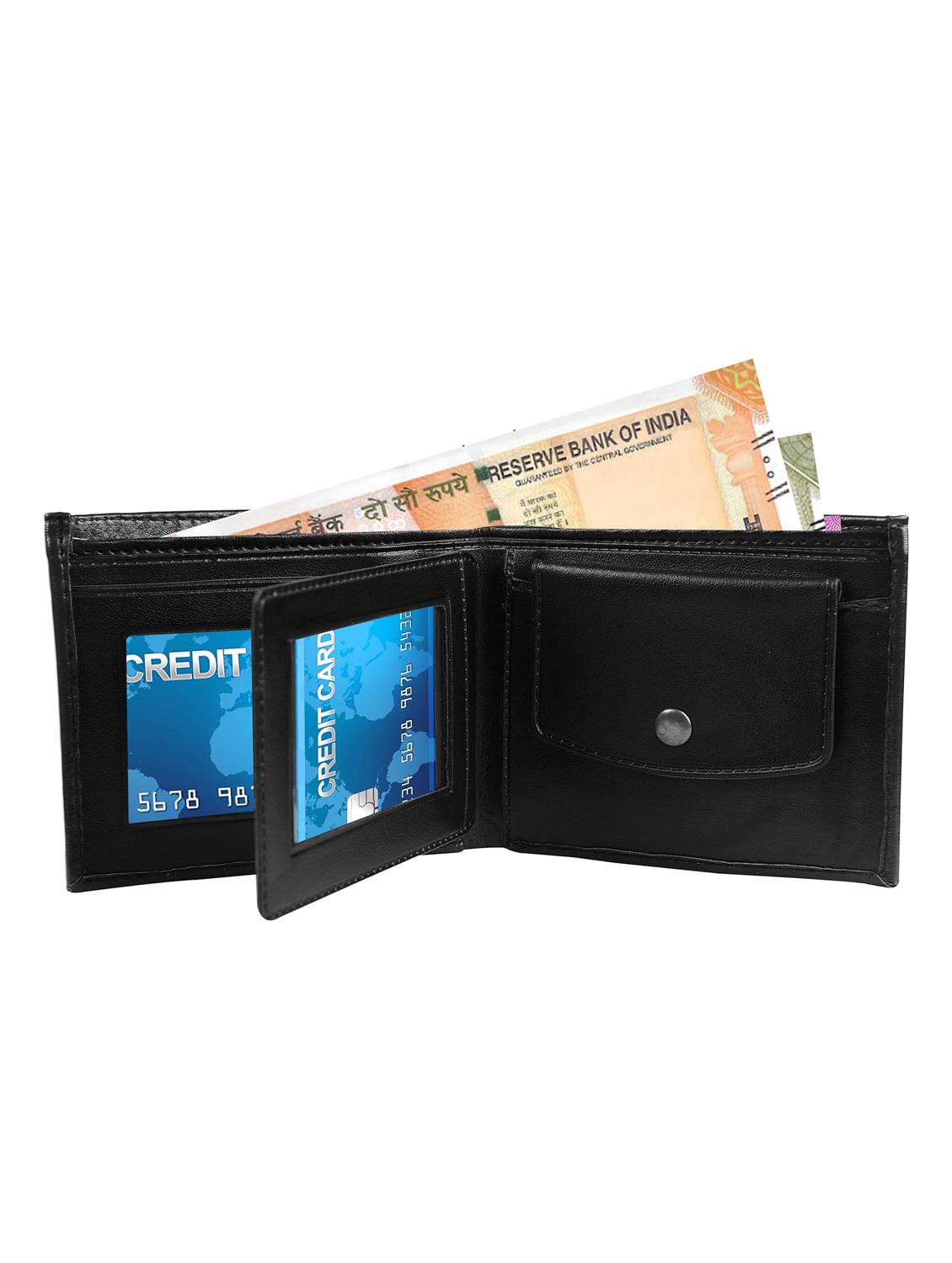 black leatherette wallet - 16059417 - Zoom Image - 3