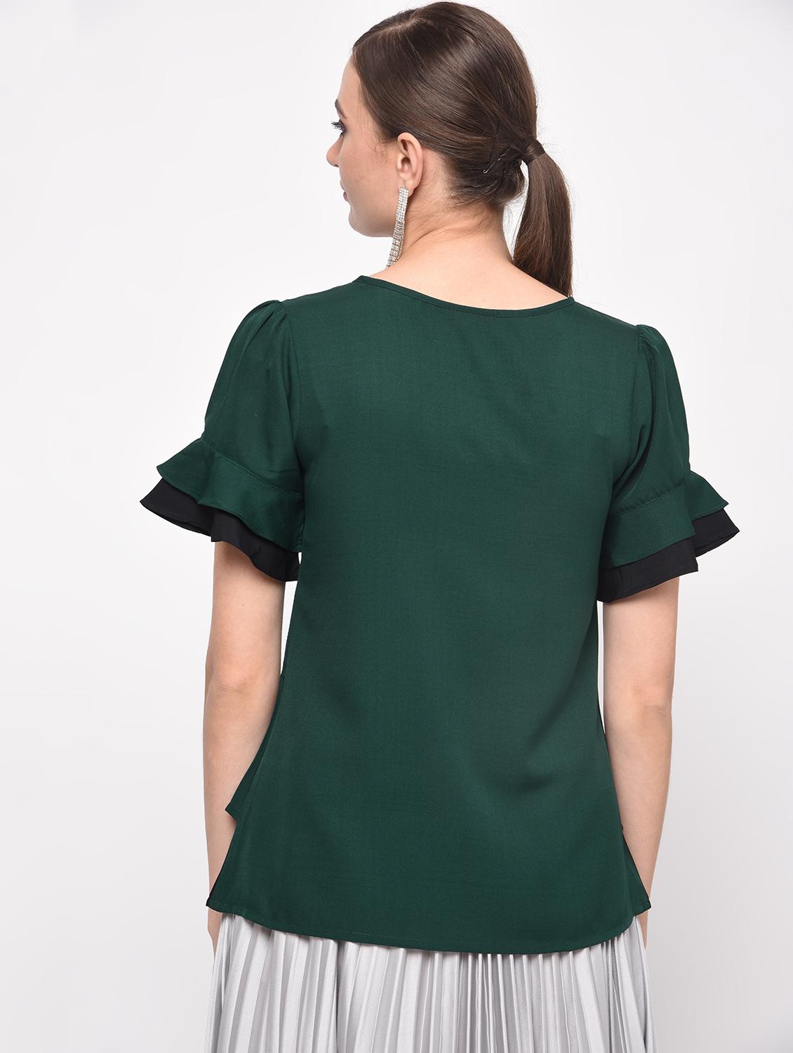 pleat detail layered top - 16059495 - Zoom Image - 3
