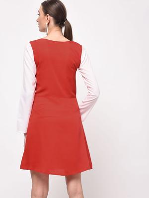 color block a-line dress - 16059500 - Standard Image - 3