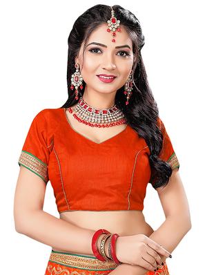 embroidered a-line lehenga - 16063344 - Standard Image - 3