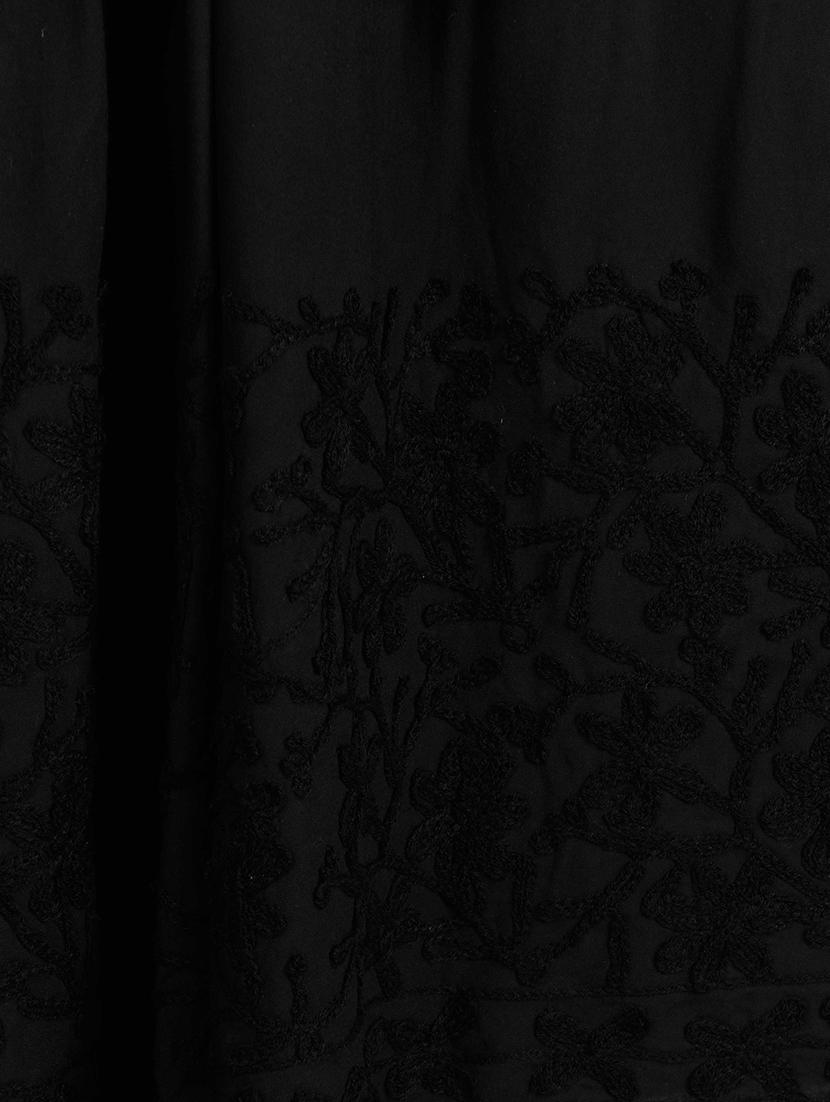 black chikankari flared palazzo - 16063440 - Zoom Image - 3