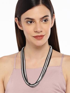 multi colored metal long necklace - 16063620 - Standard Image - 3