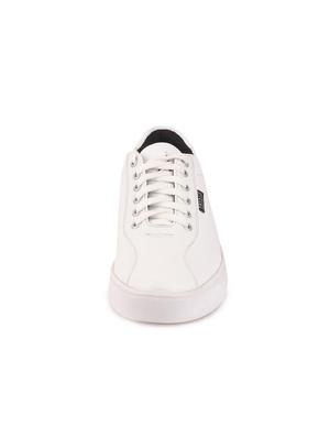 white leather lace up sneakers - 16064014 - Standard Image - 3