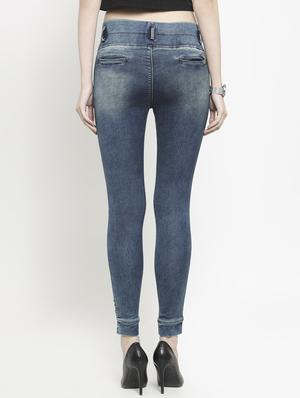 stone washed pocket detail jegging - 16064652 - Standard Image - 3