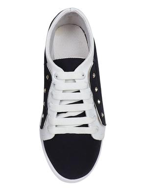 navy lace-up sneakers - 16065508 - Standard Image - 3