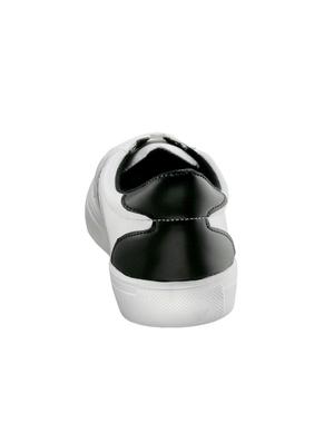 black leatherette lace up sneakers - 16065514 - Standard Image - 3