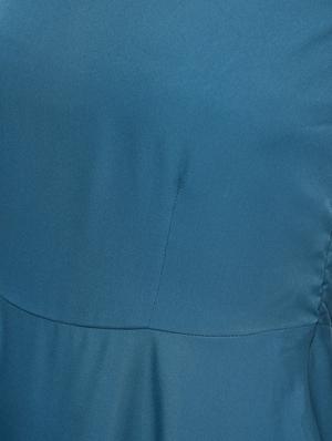 short sleeved flared maxi dress - 16065813 - Standard Image - 6