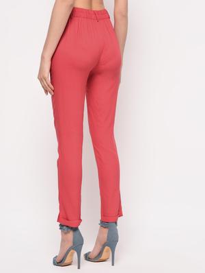 elastic waist pleated trouser - 16065922 - Standard Image - 3