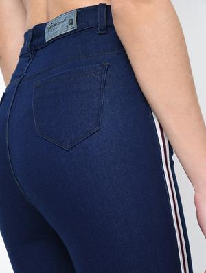 knee slit high rise jeans - 16065950 - Standard Image - 6