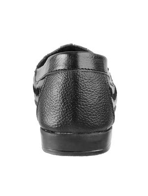 black slip on formal shoes - 16070132 - Standard Image - 3