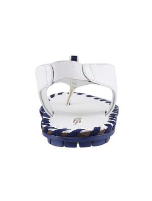 white leather back strap sandals - 16070713 - Standard Image - 3