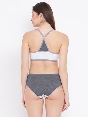 Color block bras and panty set - 16071384 - Standard Image - 3