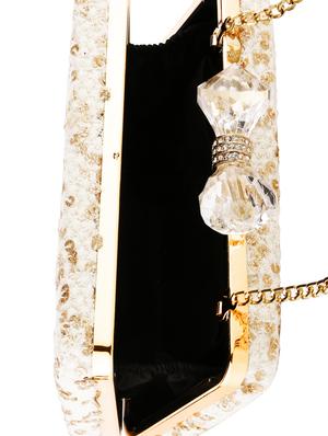 white metal box clutch - 16071680 - Standard Image - 3
