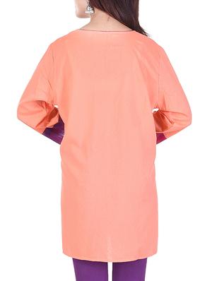 solid straight kurti - 16072270 - Standard Image - 3