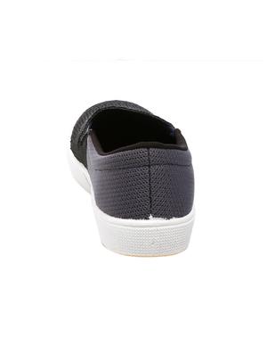black Fabric casual slip ons - 16077286 - Standard Image - 3