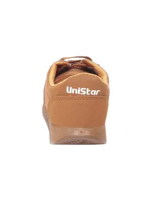 brown leatherette sport shoes - 16077297 - Standard Image - 3