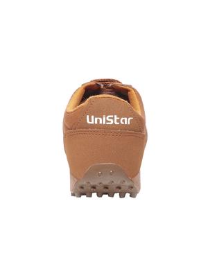 brown leatherette sport shoes - 16077317 - Standard Image - 3