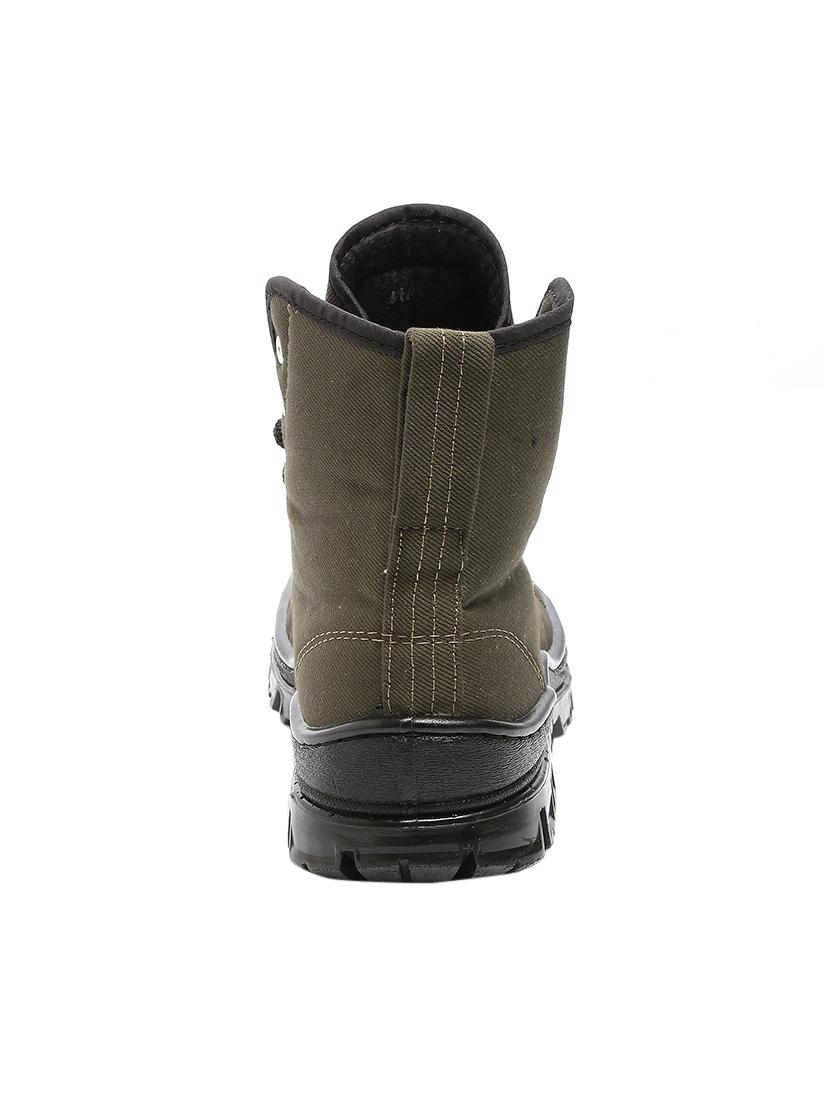 green canvas high ankle boots - 16077531 - Zoom Image - 3
