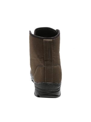 brown canvas high ankle boots - 16077533 - Standard Image - 3