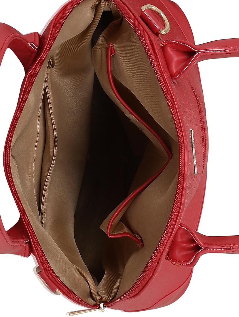 red leatherette (pu) regular handbag - 16077558 - Zoom Image - 3