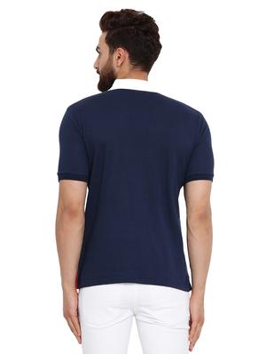 red color block t-shirt - 16078025 - Standard Image - 3