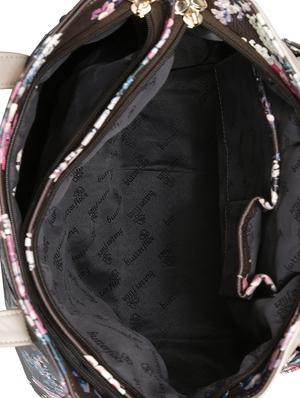 black leatherette (pu) regular handbag - 16078183 - Standard Image - 3