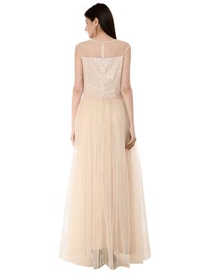 sequined flared gown - 16078767 - Standard Image - 3