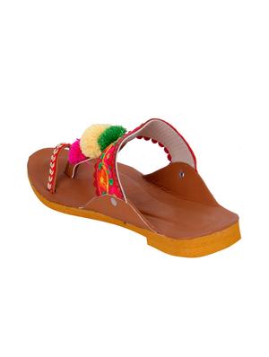 red one toe sandals - 16079622 - Standard Image - 3