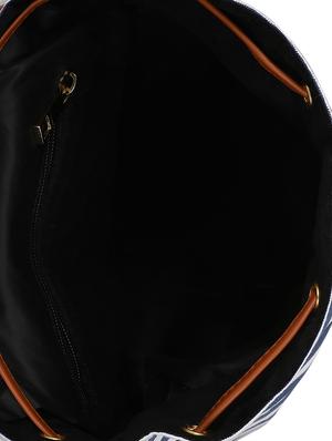 blue leatherette (pu) regular backpack - 16080570 - Standard Image - 3