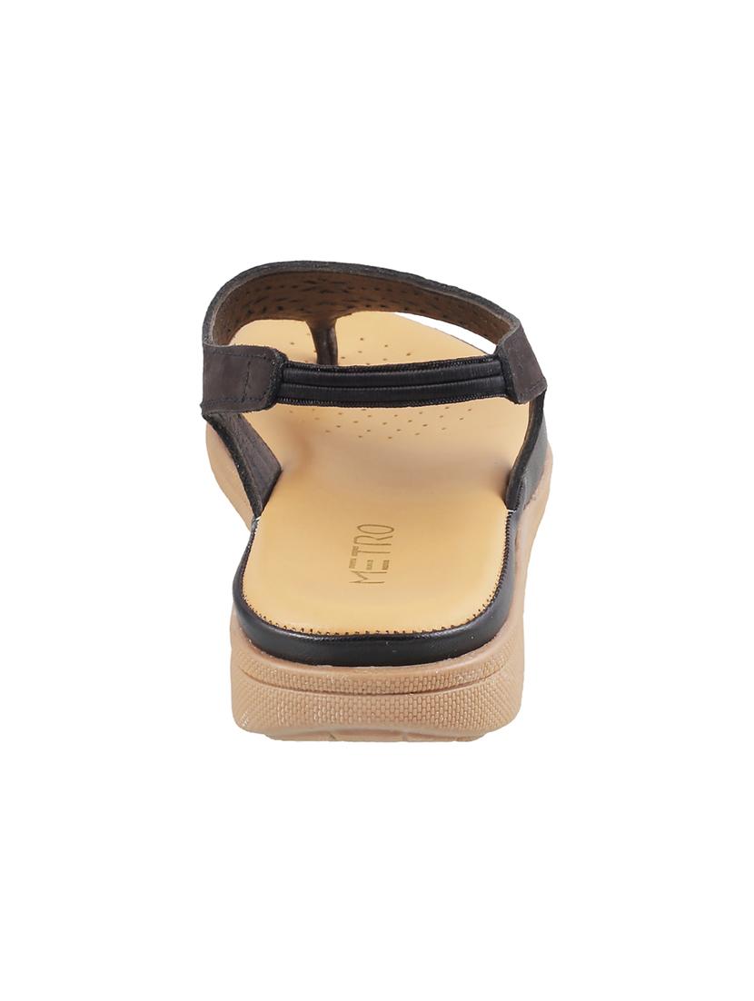 black back strap sandals - 16083686 - Zoom Image - 3