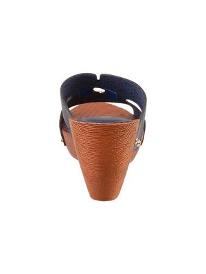 navy slip on wedges - 16084869 - Standard Image - 3