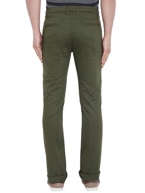green solid chinos - 16085095 - Standard Image - 3