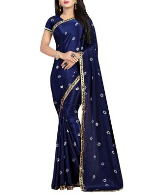 set of 2 multicolor bandhani saree combo with blouse - 16085710 - Standard Image - 3