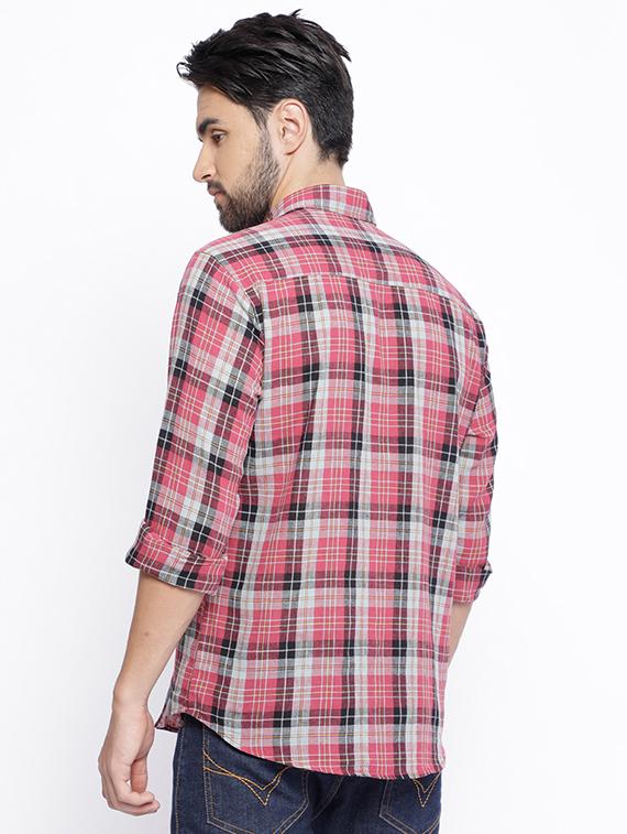 red checkered casual shirt - 16086979 - Zoom Image - 3