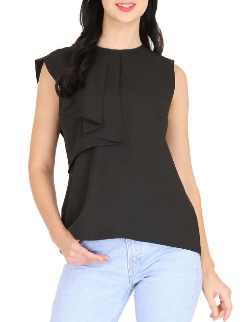 pleat detail layered top - 16088598 - Standard Image - 1