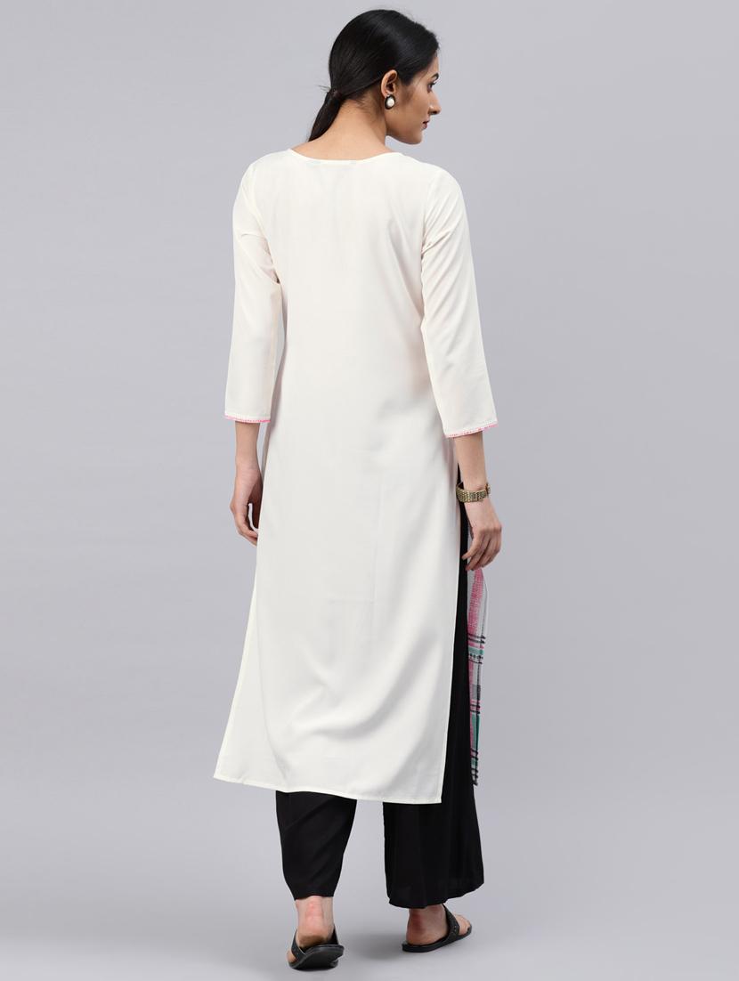 Printed straight kurta - 16088989 - Zoom Image - 3
