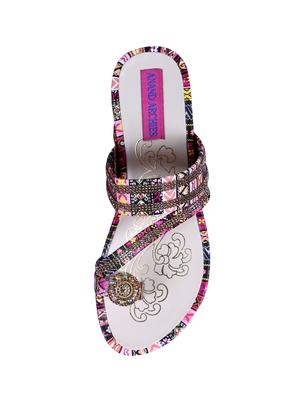multi colored one toe wedges - 16090974 - Standard Image - 3