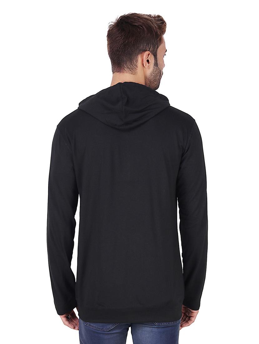 black fleece sweatshirt - 16090998 - Zoom Image - 3