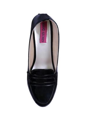 black slip on formal shoes - 16091293 - Standard Image - 3