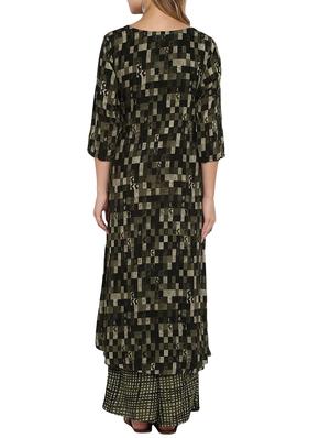 Checkered kurta palazzo set - 16091930 - Standard Image - 3