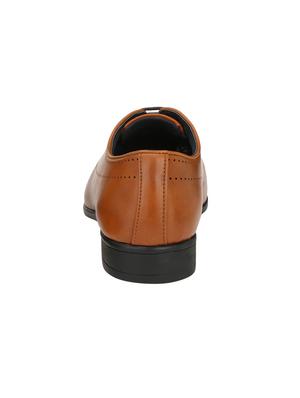 tan lestherette lace-up brouges - 16092333 - Standard Image - 3