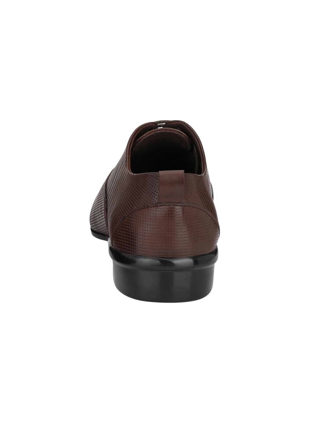 brown leatherette lace-up oxfords - 16092339 - Zoom Image - 3