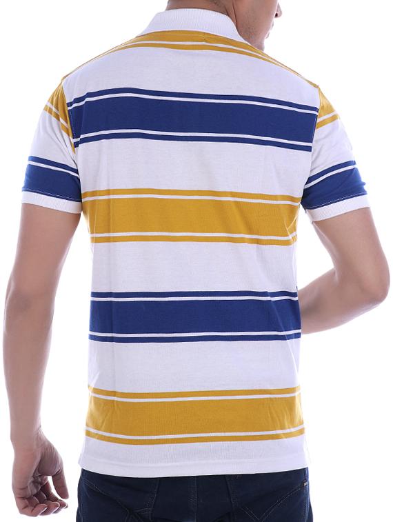 multi colored striped polo t-shirt - 16094273 - Zoom Image - 3