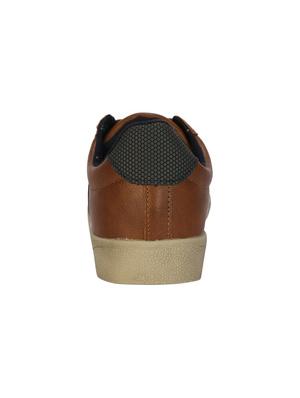 brown pu lace up sneakers - 16095244 - Standard Image - 3