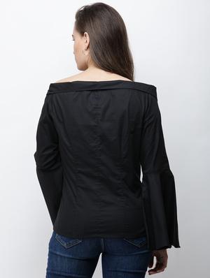 bell sleeved off shoulder shirt - 16095281 - Standard Image - 3